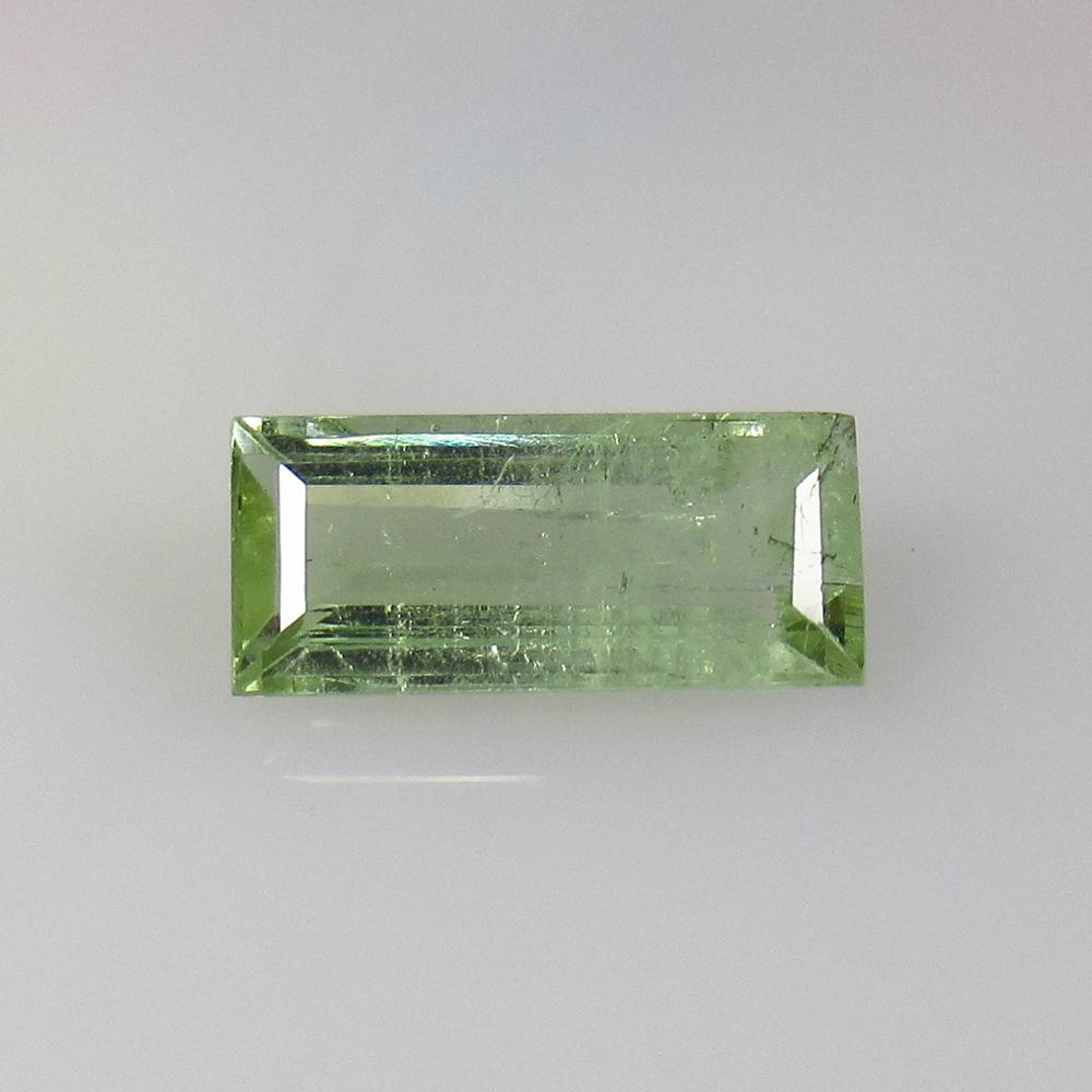2.85 Ct Natural Green Tourmaline Rectangle Cut (1 of 2)