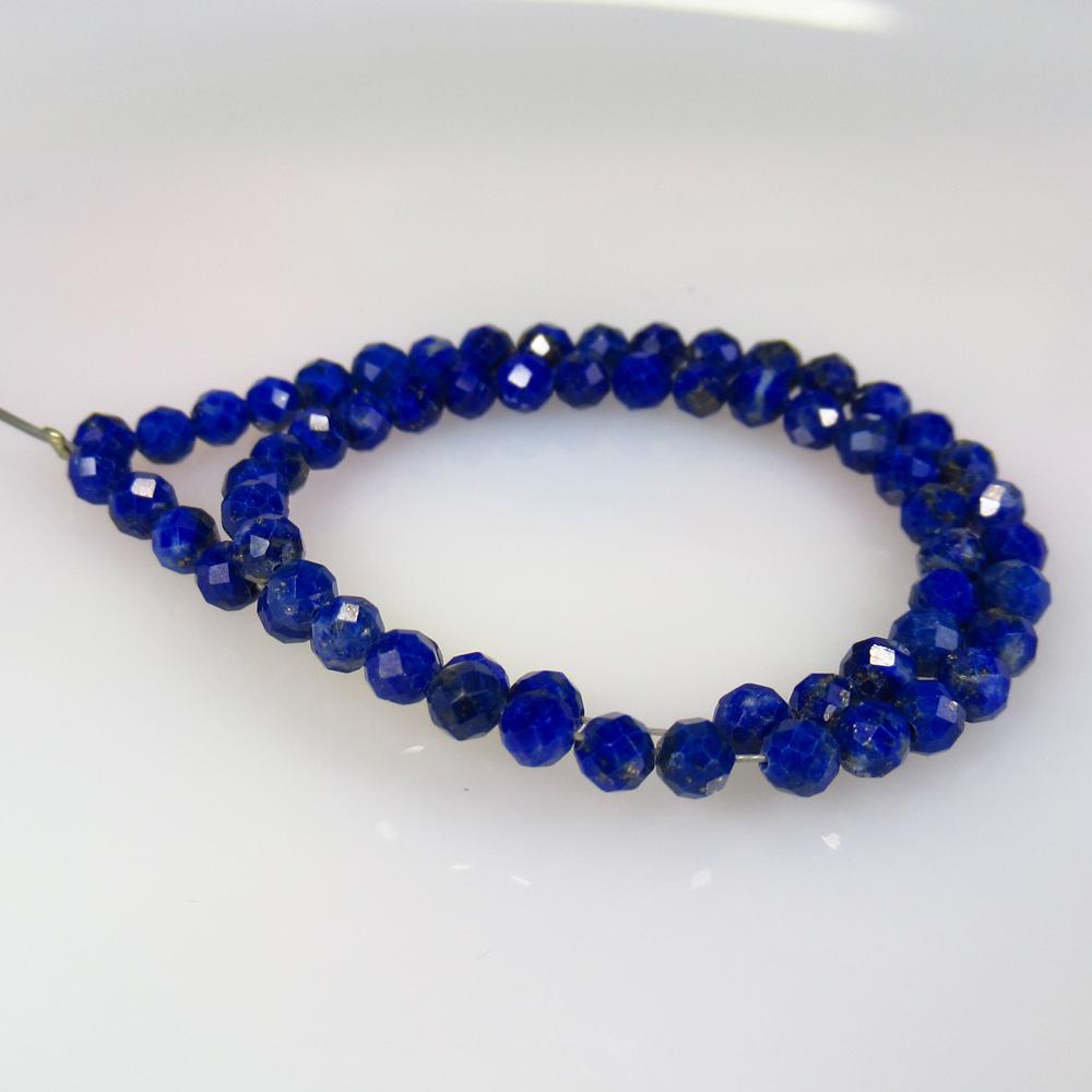 17.54 Ct Natural 64 Lapis Lazuli Drilled Round Cut: No Reserve! Title: 17.54 Ct Natural 64 Lapis Lazuli Drilled Round Cut Beads Stone Clarity: Opaque Gemstone:Natural Lapis Lazuli Beads Carat Weight: 17.54 Size/Dimensions: 3.30 to 3.50 mm / 64 PC's Add