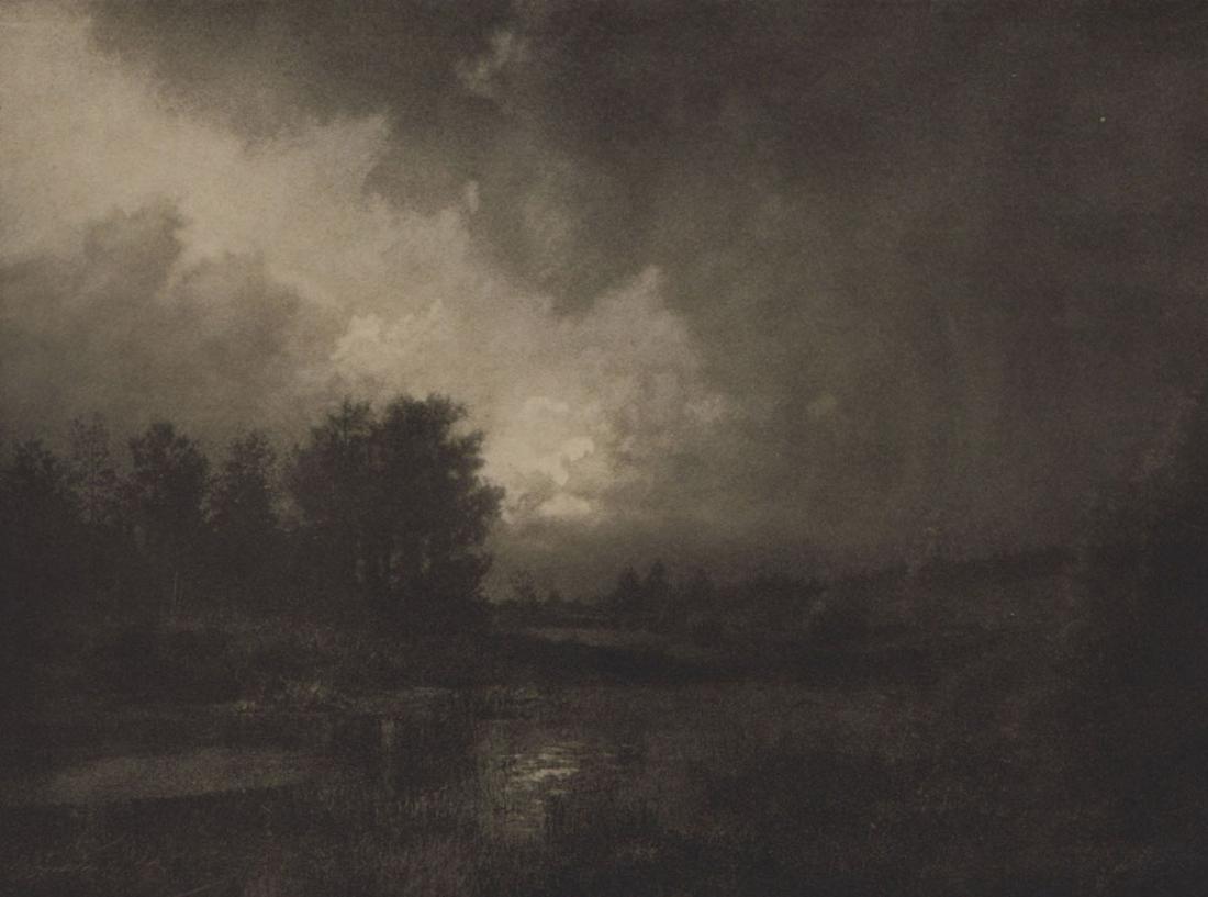 LEONARD MISONNE - Une Mare: Artist: LEONARD MISONNE Print Title: Une Mare Medium: Photoengraving Printed 1920’s in the UK Image size (inches) approx. 5 x 7” Reserve: $25.00 Shipping: Domestic: Flat rate of $15.00 to anywhere