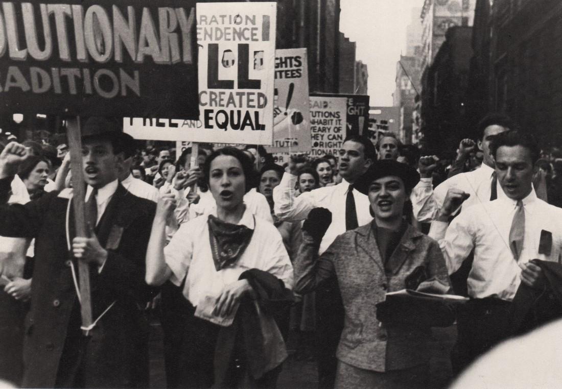 BEN SHAHN - Theatre Union demonstrators, May Day (1 of 1)