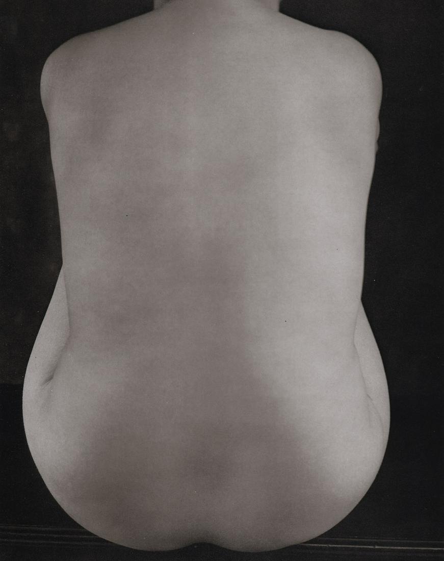 EDWARD WESTON- Nude Back: Artist: EDWARD WESTON Print Title: Nude Back Medium: Photoengraving Printed in Hong Kong in the 1990’s Image Size approx: 9.5 x 7” Edward Weston 1886-1958) was a 20th-century American photographer