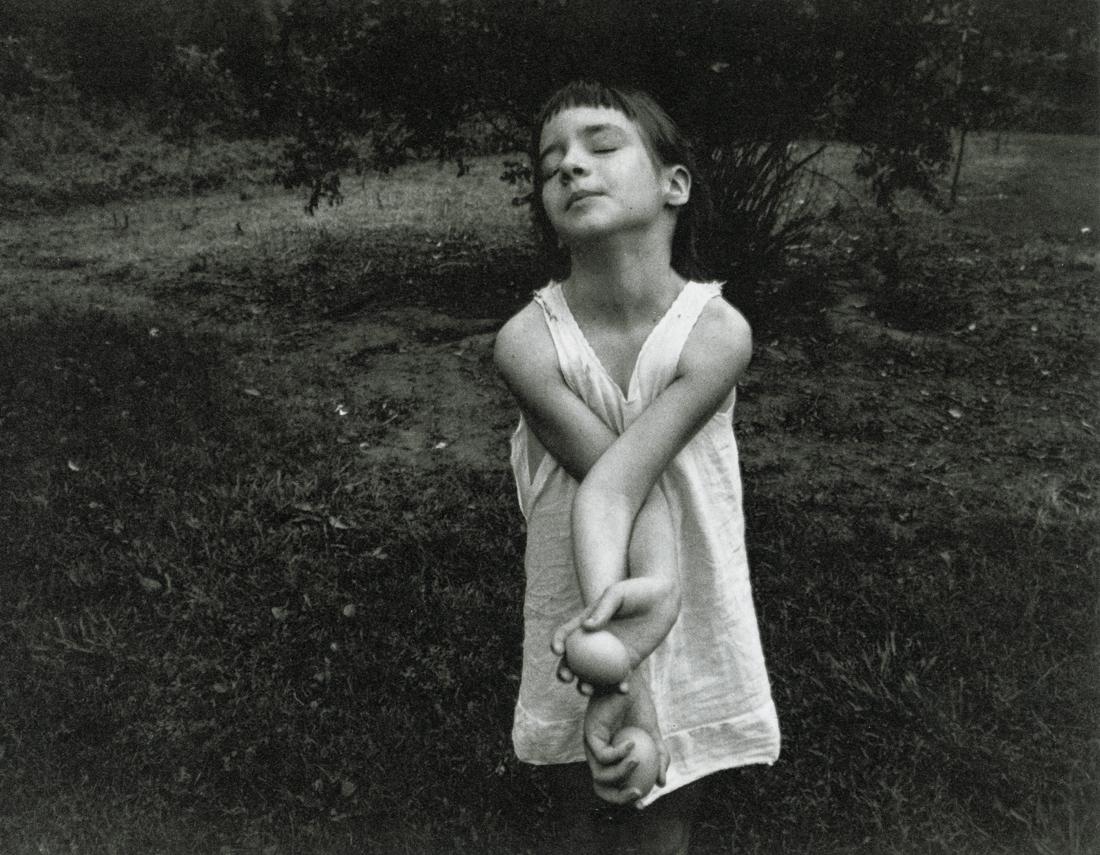 EMMET GOWIN - Nancy, Dansville, Virginia, 1969: Artist: Emmet Gowin Title: Nancy, Dansville, Virginia, 1969 Medium: Photo Litho, 1976, USA Dimensions: 6.65x5.15" Description: Heat Wax Mounted on 8.5x11" Conservation Board Artist Bio: Emmet Gowin (1