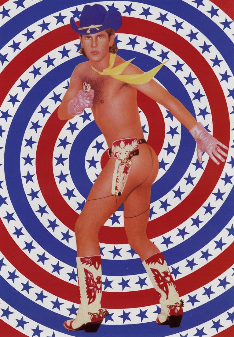 PIERRE & GILLES - Le Cowboy - Victor, 1978: Artist: Pierre & Gilles Title: Le Cowboy - Victor, 1978 Medium: Photo Litho, 2000, Italy Dimensions: 6x8.65" Description: Heat Wax Mounted on 8.5x11" Conservation Board Artist Bio: Pierre Commoy and G