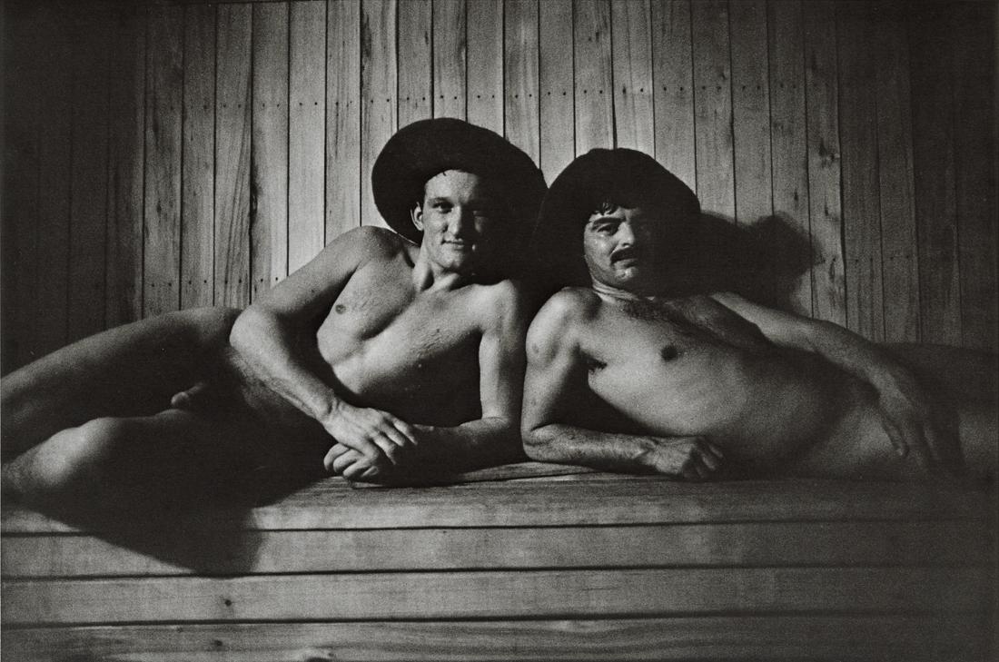 SEBASTIAO SALGADO - Sauna for Workers, 1987: Artist: Sebastiao Salgado Title: A Sauna for Metallurgical Workers in the Ukraine, Soviet Union, 1987 Medium: Photo Litho, 1999, Italy Dimensions: 9.65x6.4" Description: Heat Wax Mounted on 11x14" Con