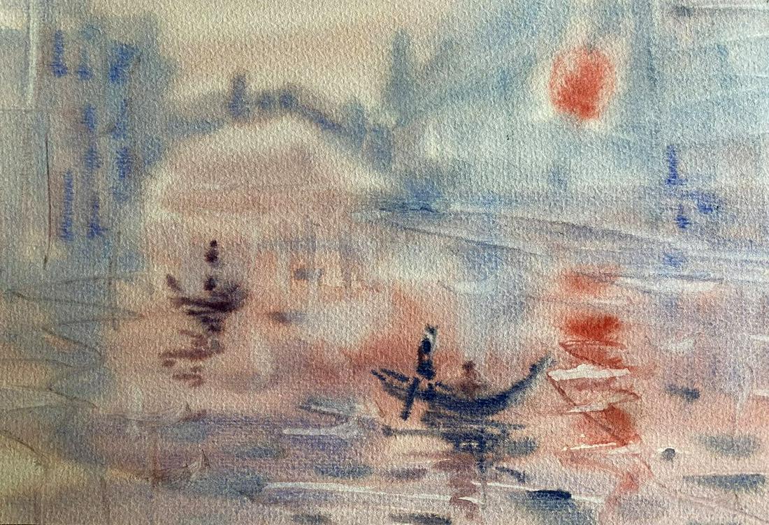 Abstract painting Rest on the river Vemfialov (1 of 8)