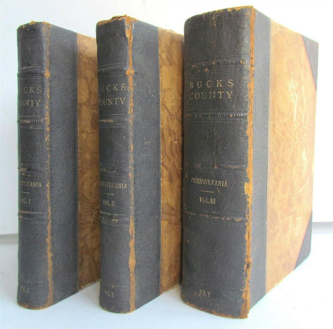1905 HISTORY OF BUCKS COUNTY PENNSYLVANIA 3 VOLUMES (1 of 20)