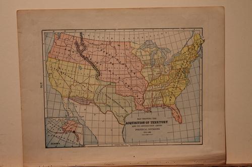 1887 US Territorial Acquisition Map (1 of 1)