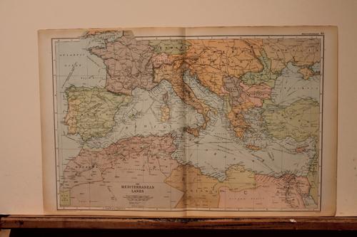 1892 Map of the Mediterranean (1 of 3)