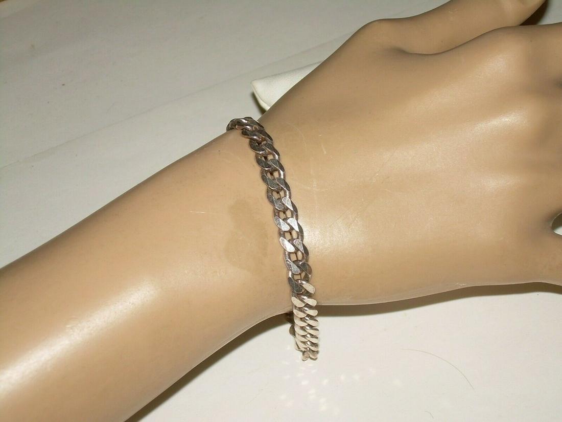 8" Solid Italian 925 Sterling Silver Wide Curb Link (1 of 20)