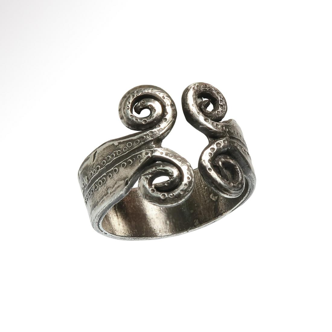 Celtic Silver Ring with Spirals, c. 1000-600 B.C. (1 of 7)