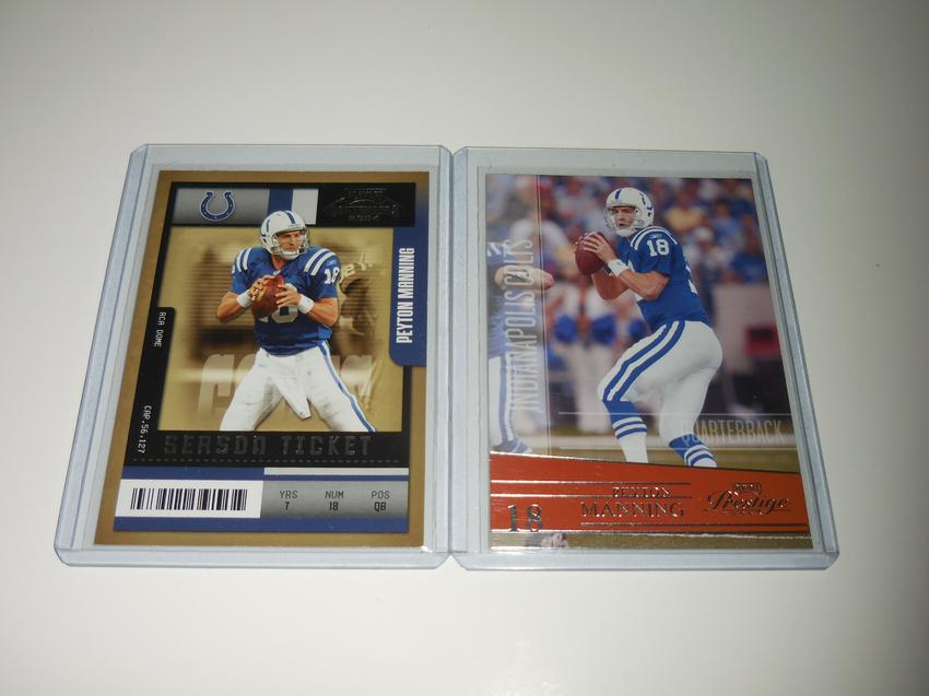 PEYTON MANNING INDIANAPOLIS COLTS FOOTBALL CARD LOT (1 of 2)