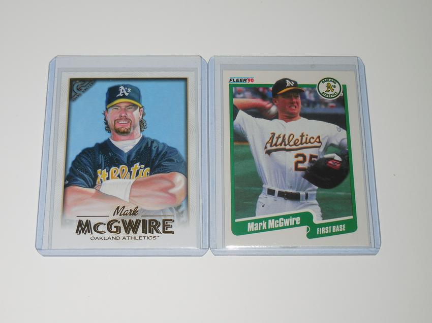 MARK MCGWIRE OAKLAND ATHLETICS BASEBALL CARD LOT (1 of 2)