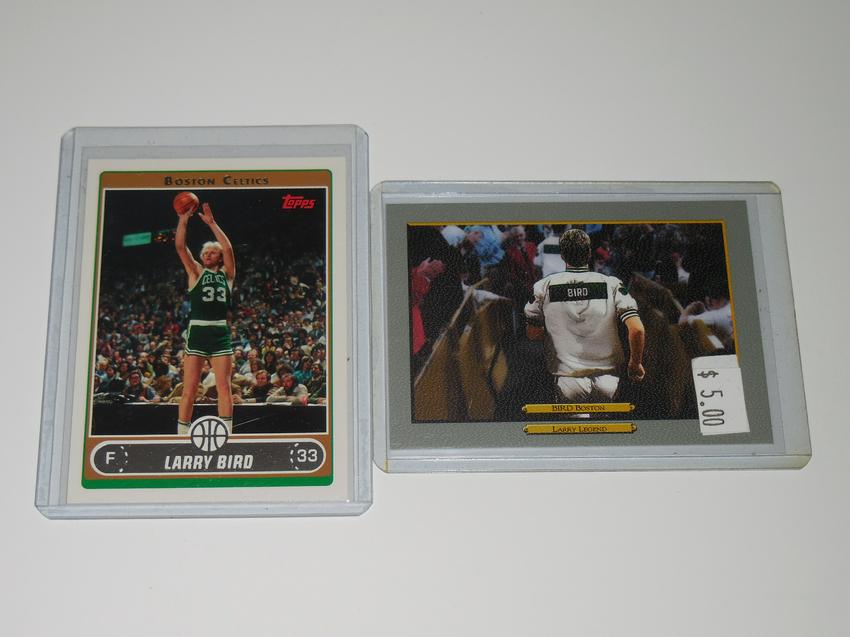 LARRY BIRD BOSTON CELTICS TOPPS BASKETBALL CARD LOT (1 of 2)