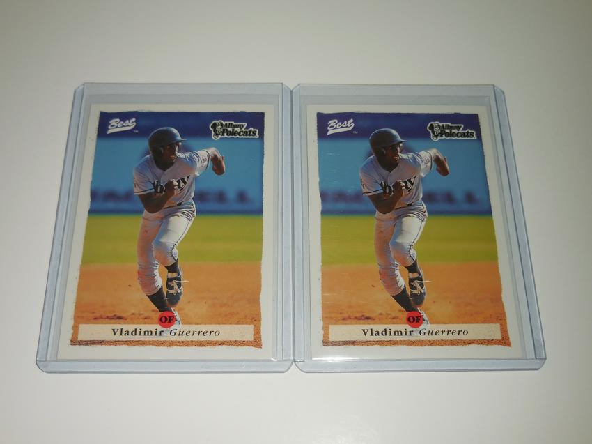 VLADIMIR GUERRERO SR MINOR LEAGUE ROOKIE CARD LOT (1 of 2)