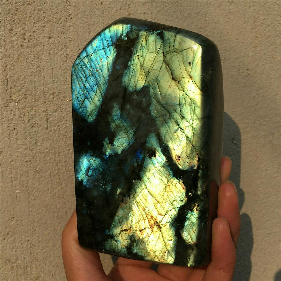 1.71LB Natural labradorite quartz crystal polished (1 of 5)