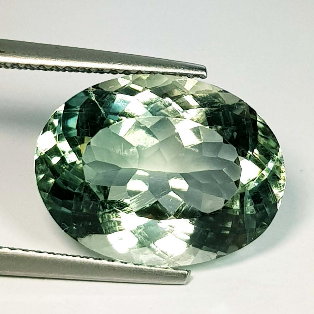 Natural Green Amethyst Oval Cut 10.36 ct (1 of 5)