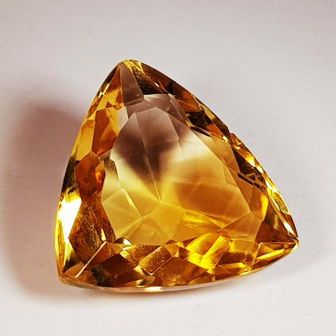 6.37 ct Natural Citrine Triangle Cut (1 of 5)