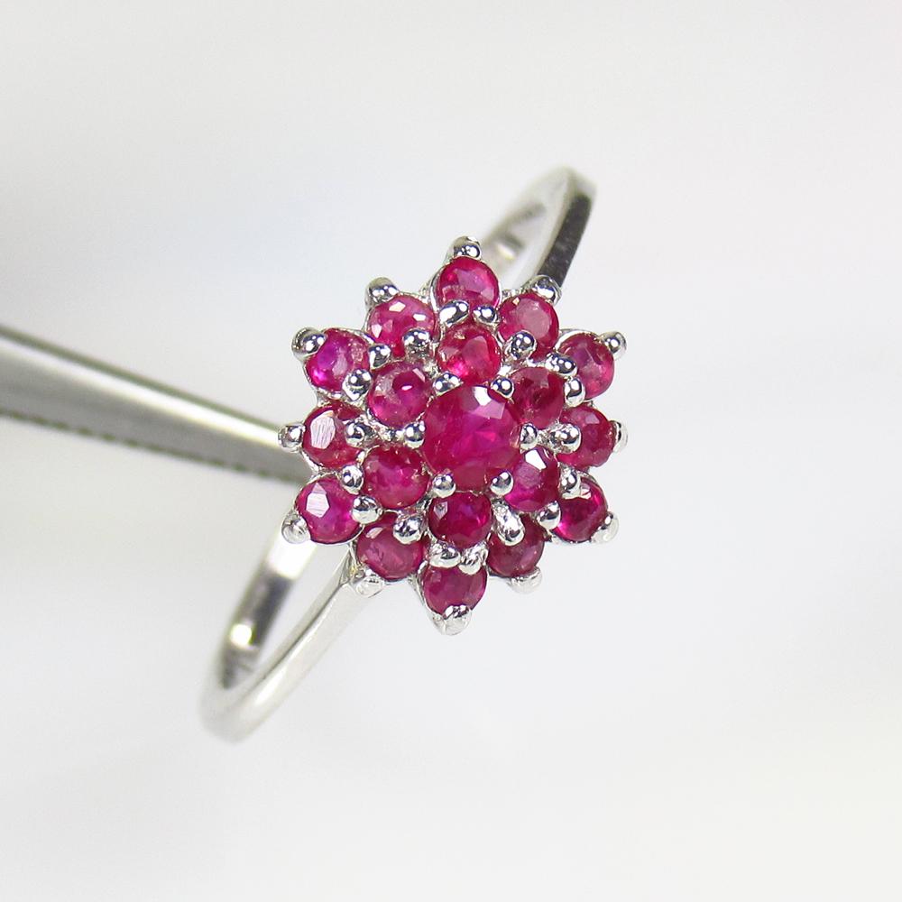 1.76 g 925 Sealed Silver Natural Ruby Ring (1 of 3)