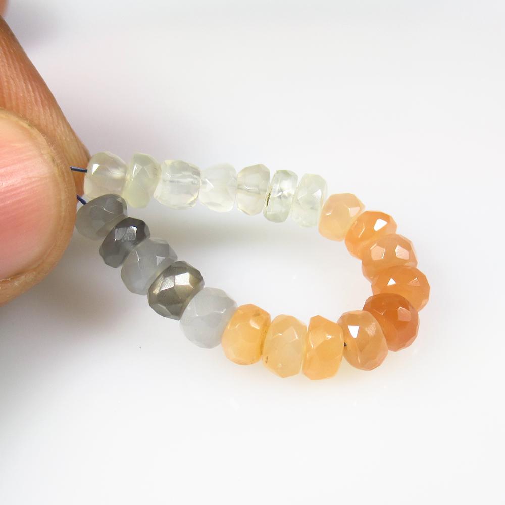 15.48 Ctw Natural 21 Drilled Moonstone Round Beads: Title: 15.48 Ctw Natural 21 Drilled Moonstone Round Beads Stone Clarity: Semi-Transparent Gemstone: Moonstone Beads Carat Weight: 15.48 Size/Dimensions: 5.10 - 5.70 mm / 21 PC's Additional Information