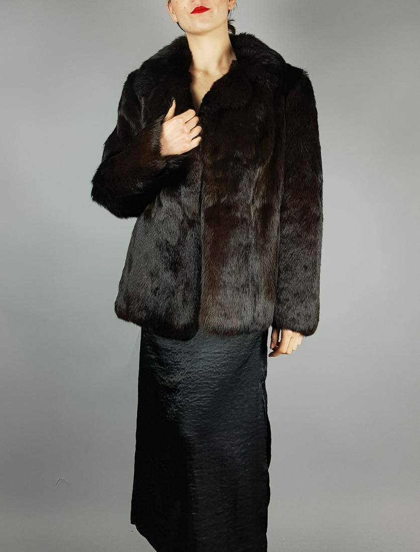 BROWN RABBIT FUR JACKET (1 of 10)