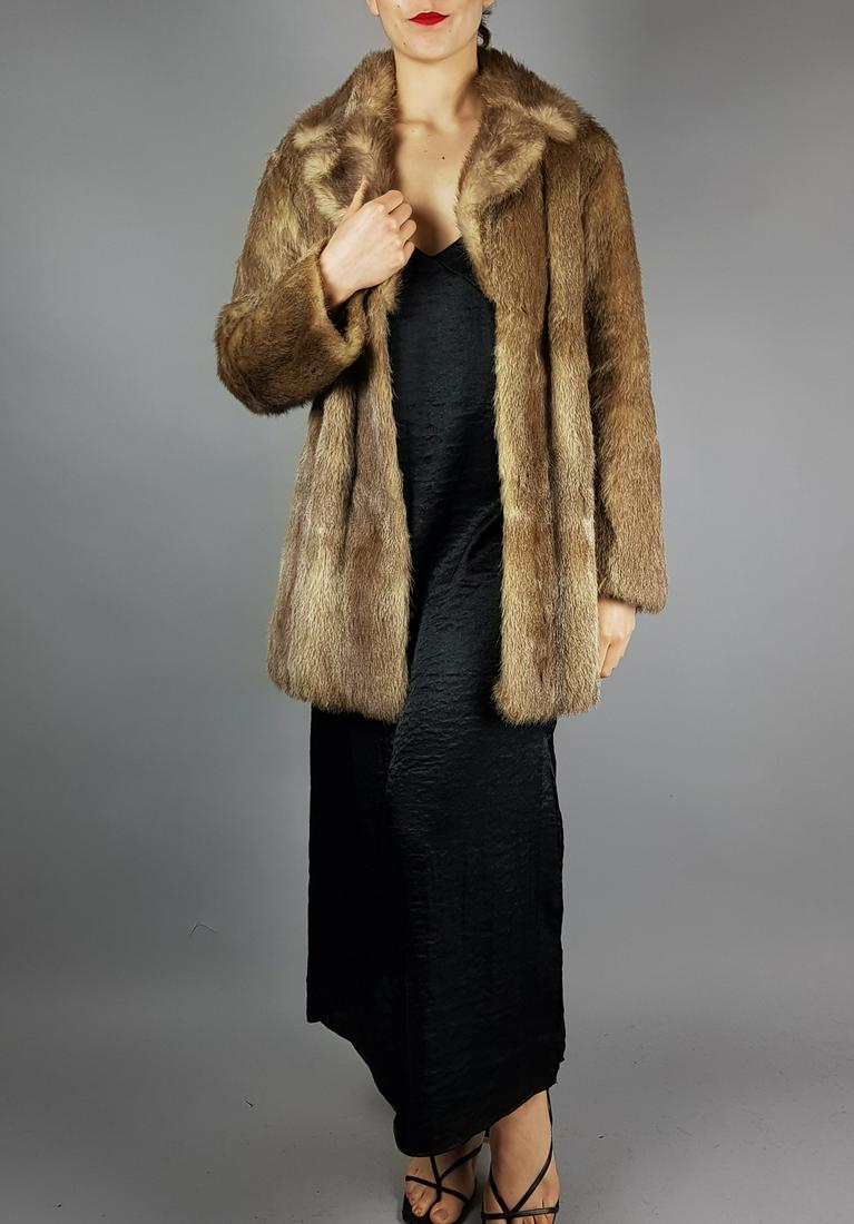 BEIGE SHORT HAIR FUR JACKET (1 of 10)