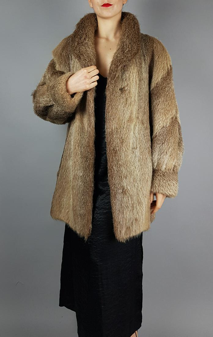 BEIGE NUTRIA FUR COAT (1 of 10)