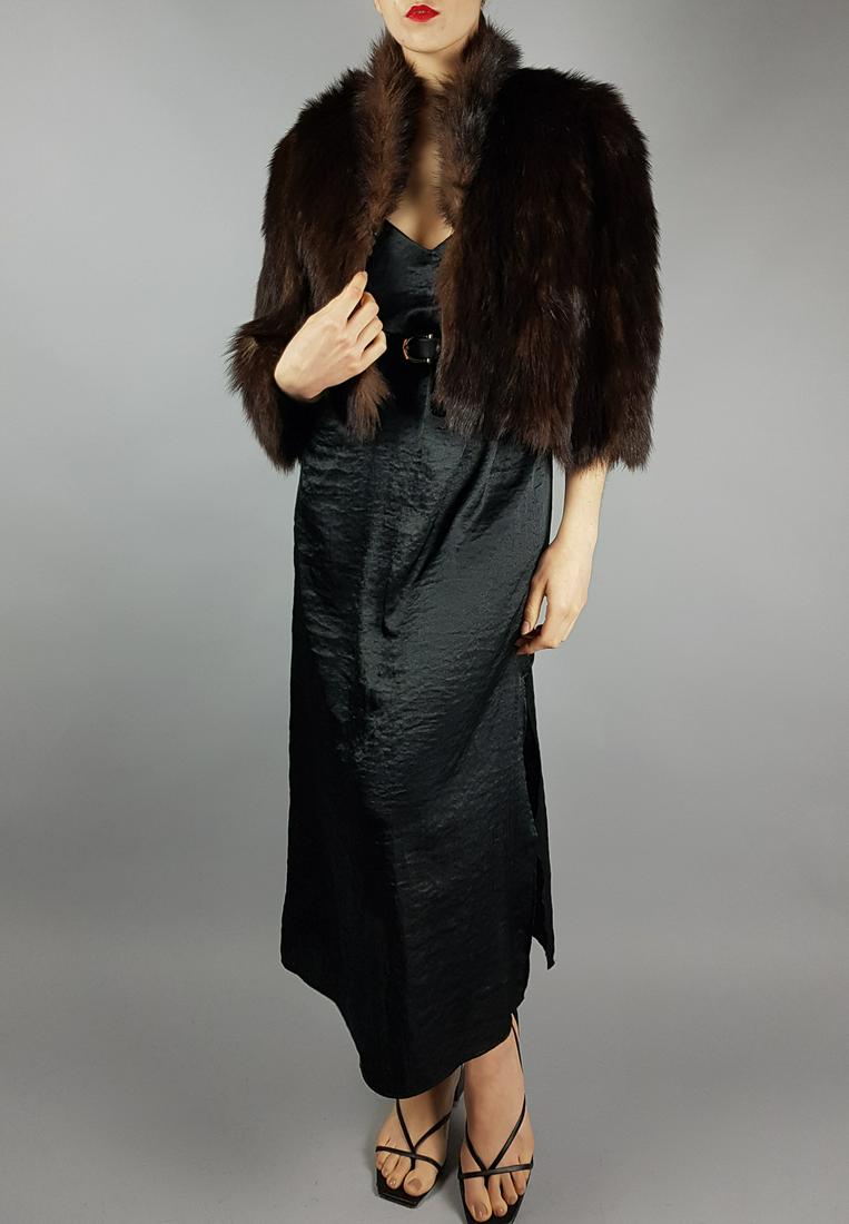 BROWN MINK FUR CAPE STOLE (1 of 11)