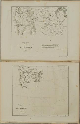 1861 Two Maps of Western and Northwestern US -- Reduced (1 of 1)