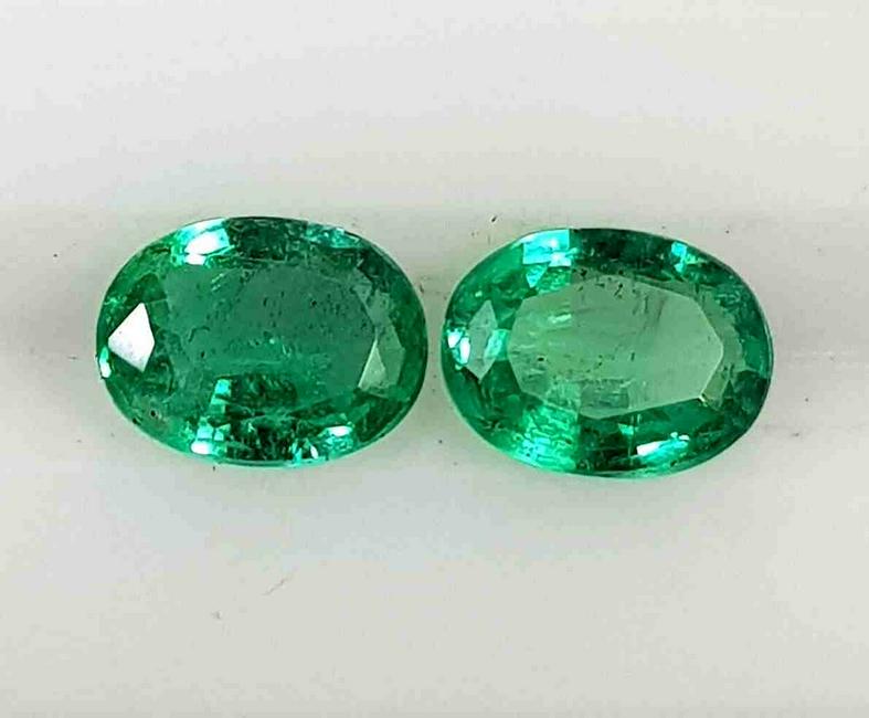 Pair of Natural Emerald Oval Shape (1 of 3)