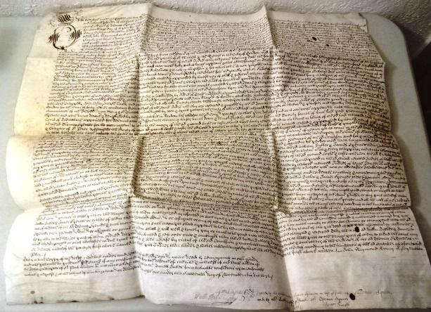 1670 English Vellum Deed Three Nuns London (1 of 6)