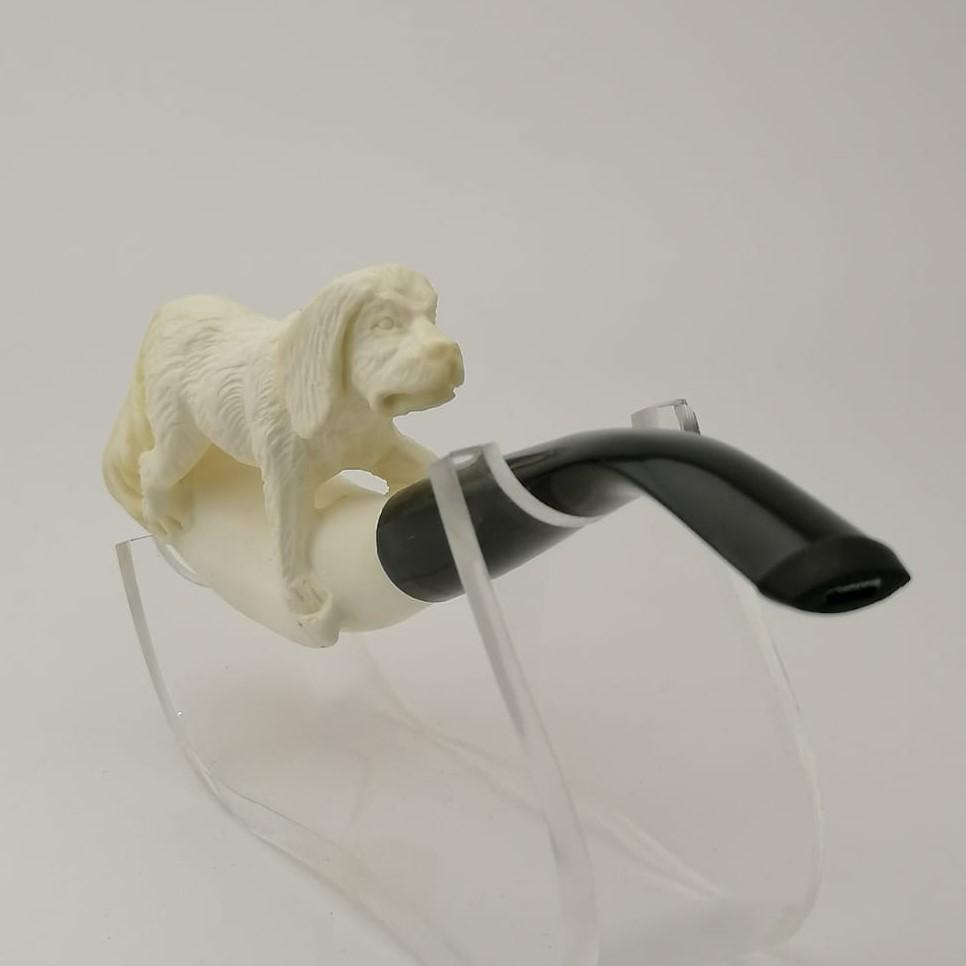 Dog,Hand carved Meerschaum Cigarette Holder. (1 of 8)
