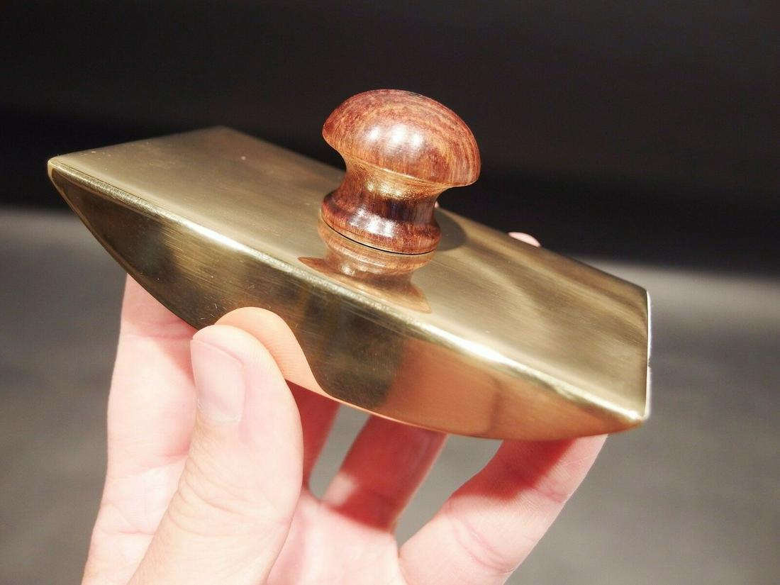 Wood & Brass Dip Pen Writing Ink Rocking Blotter (1 of 17)