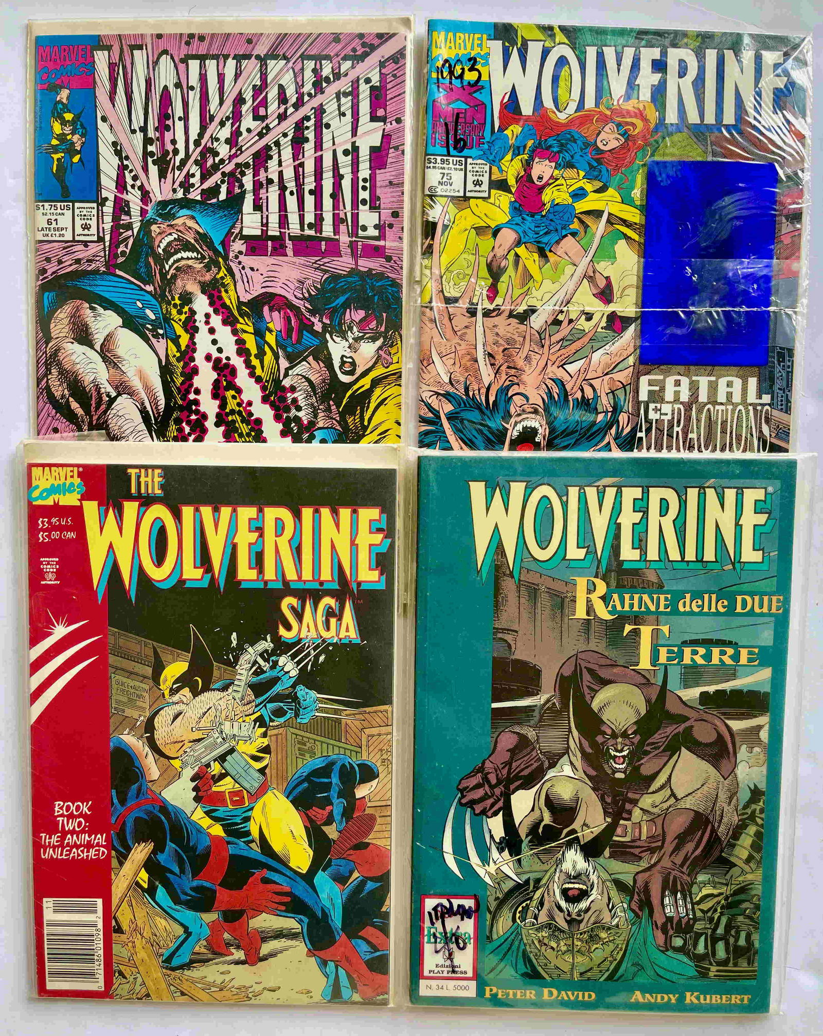 THE WOLVERINE SET INCLUDING RARE ITALIAN EDITION (1 of 1)