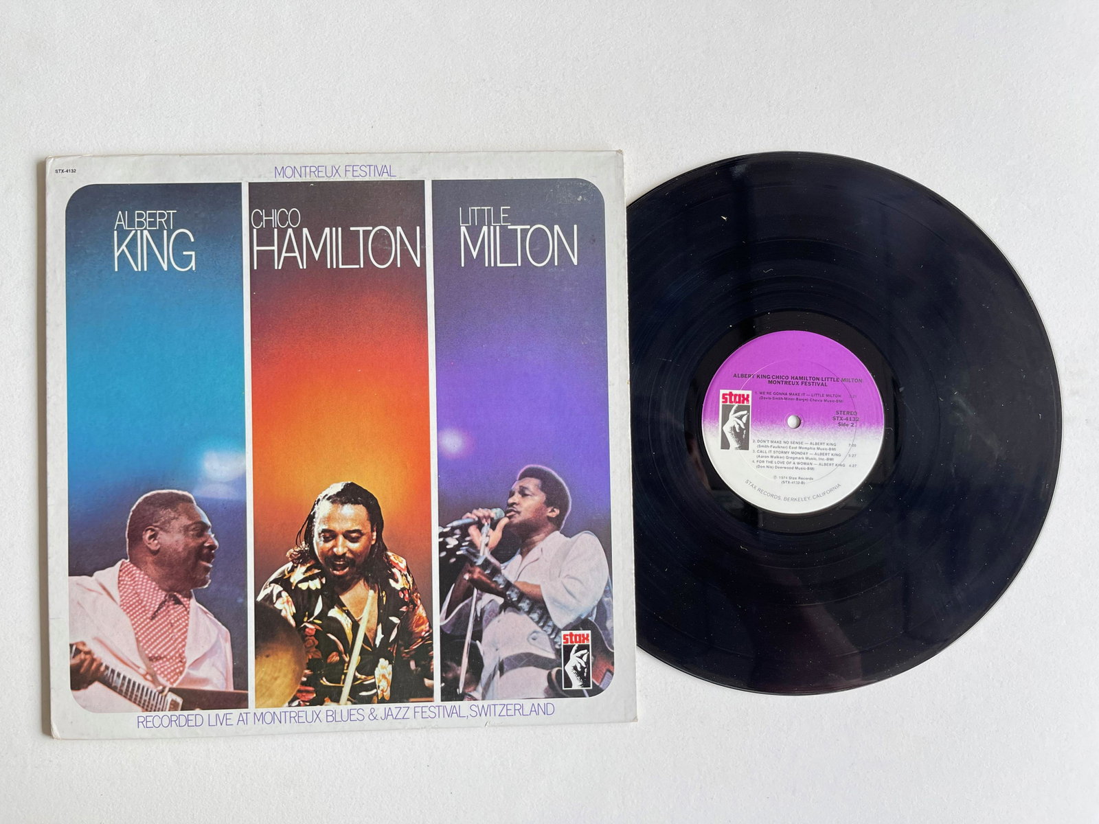 Albert King / Chico Hamilton - Montreux Festival: Title: Albert King / Chico Hamilton - Montreux Festival Provenance/Additional Info: Albert King / Chico Hamilton / Little Milton – Montreux Festival Label: Stax – STX-4132 Format: Vinyl, LP, Album