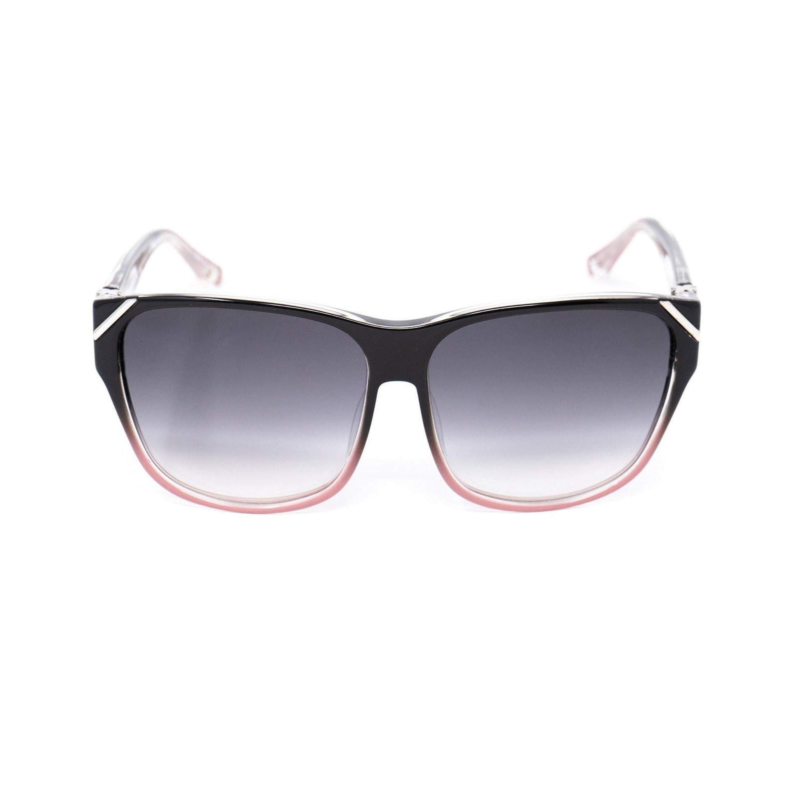 Yohji Yamamoto Sunglasses Square Pink and Grey: Frame/ Temple Colour: Black & Pink Frame/ Temple Material: Acetate Model No: YY15C4SUN Size: 57-13-130 Made in Japan Nylon Category 2 Medium Tint Lenses - Grey Nylon is a newer top-notch