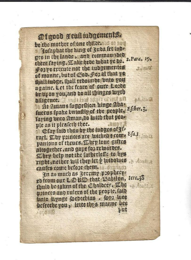 1561 English Leaf Of Good and Evil (1 of 2)