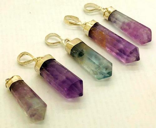18 Grams Beautiful Fluorite Pendants Sterling with (1 of 6)