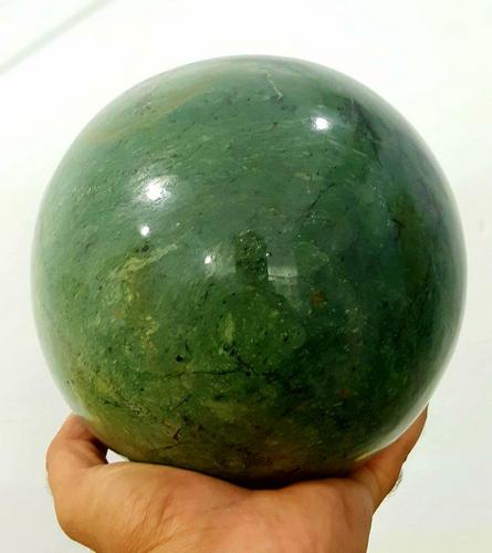 6.5 KG Green Nephrite Jade Sphere (1 of 2)