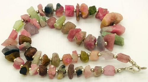 54 Grams Beautiful Tourmaline Rough Drilled Necklaces (1 of 5)