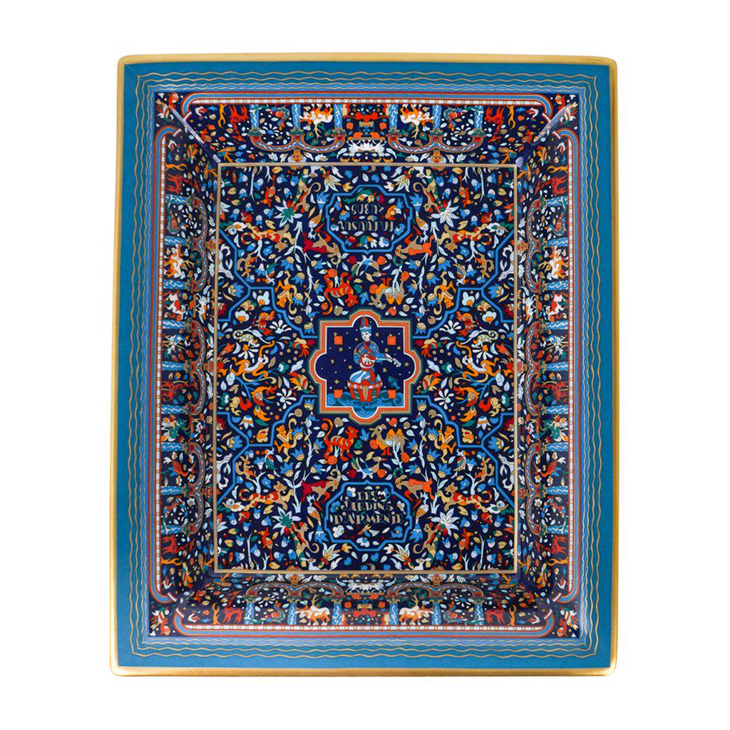 Hermes Change Tray Les Jardins D'Armenie Nuit / Or (1 of 7)