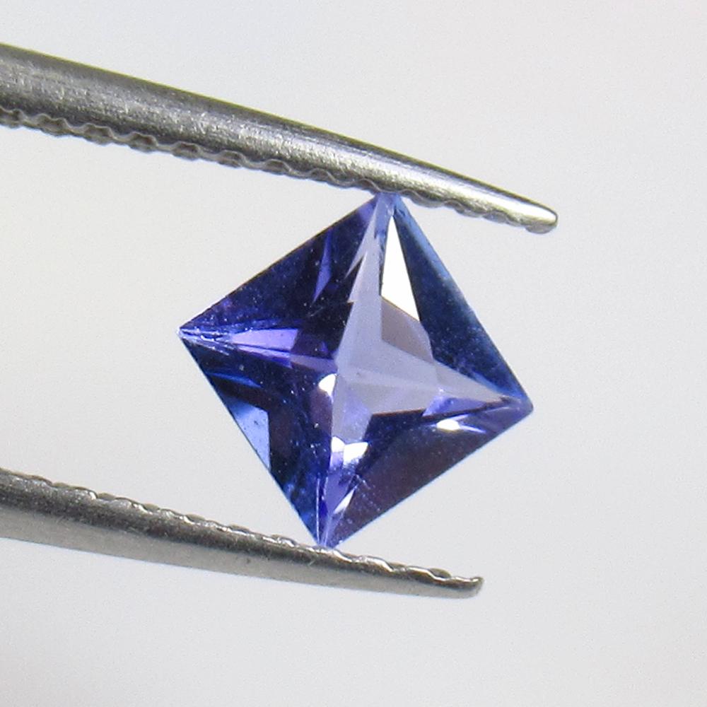 0.56 Ct Natural Tanzanite Princess Cut (1 of 2)