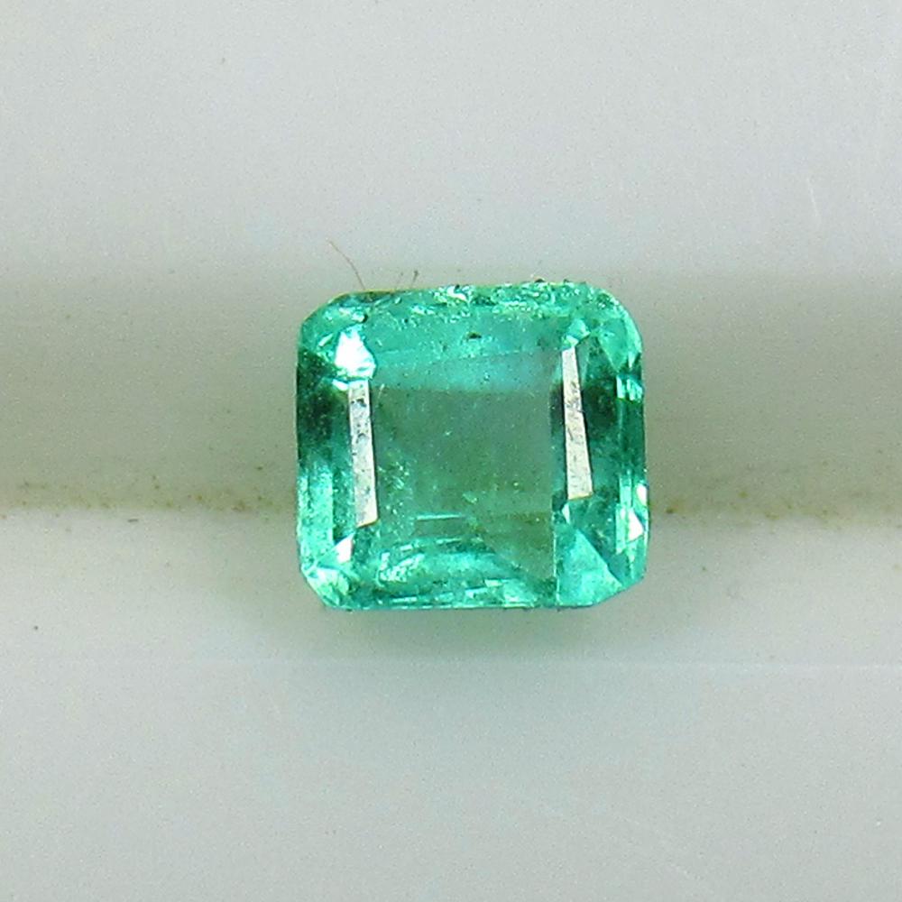 0.46 Ct Natural Zambian Emerald Octagon Cut (1 of 2)