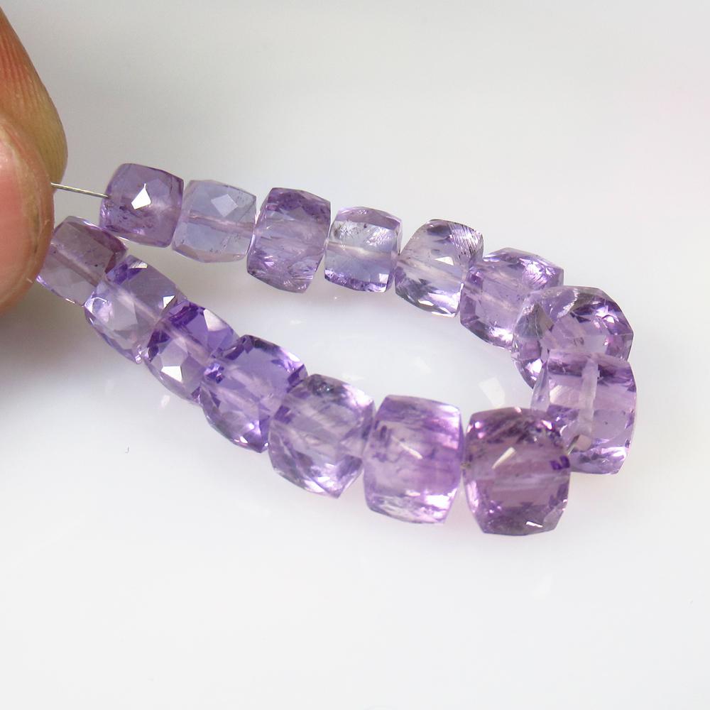 32.45 Ct Natural 15 Drilled Purple Amethyst Square (1 of 2)