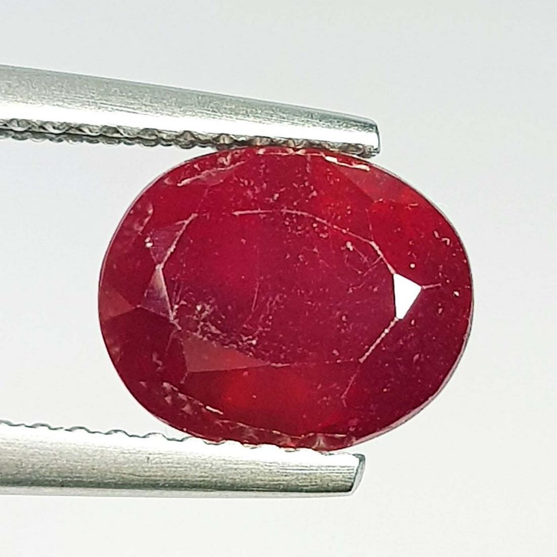 Natural Ruby Oval Cut  3.00 ct (1 of 5)