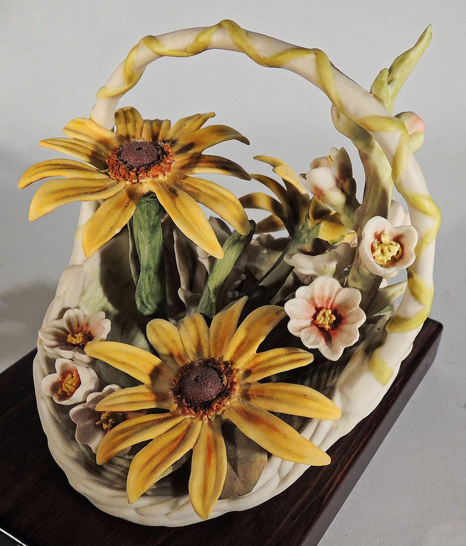 Ceramic Hand Painted Flower Basket (1 of 4)