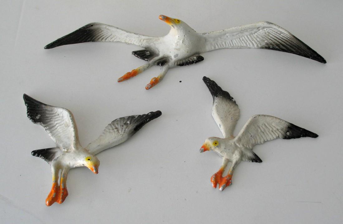 Vintage Cast Metal Seagulls (1 of 4)