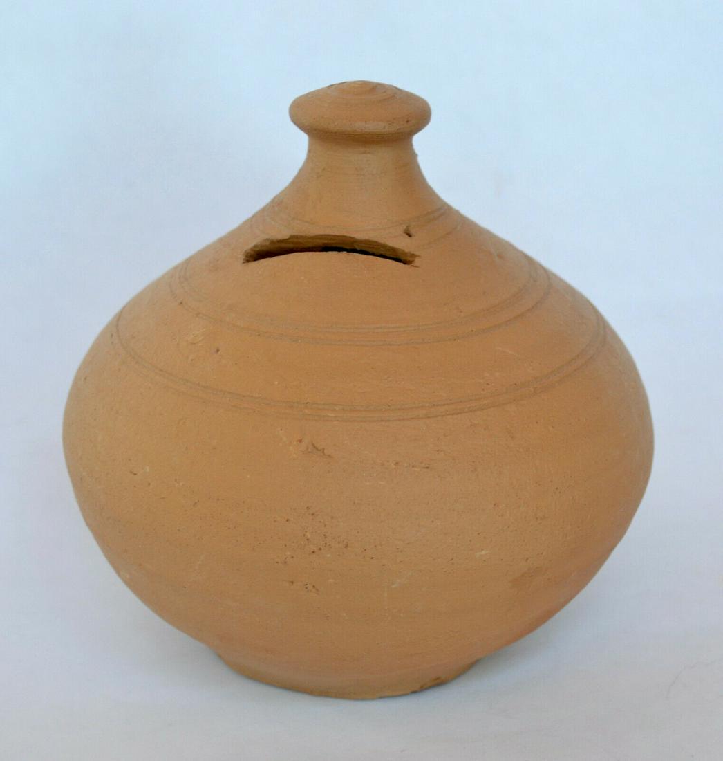 Antique American Redware Coin Bank (1 of 8)