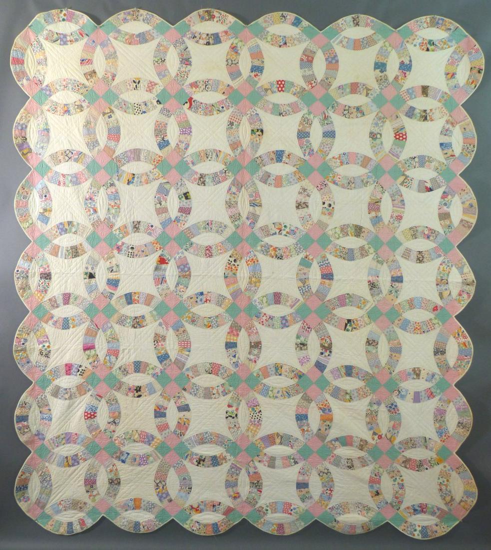 Antique Double Wedding Quilt (1 of 8)