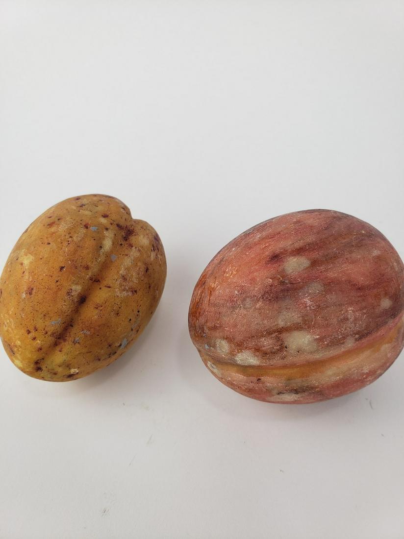 2 Stone Plums, old alabaster (1 of 5)