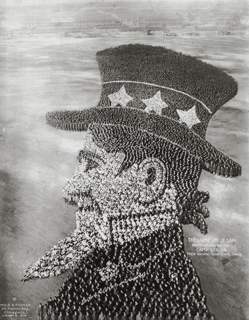 ARTHUR MOLE - The Living Uncle Sam, Camp Lee, 1919 (1 of 1)